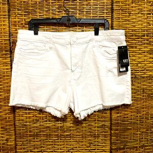 NWT KUT FROM THE KLOTH JANE Short white shorts 14